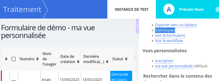 Statistiques dépréciées Statistiques dépréciées
