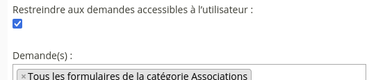 Capture du paramètre où l'on voit une case à cocher avec le libellé "à compléter"